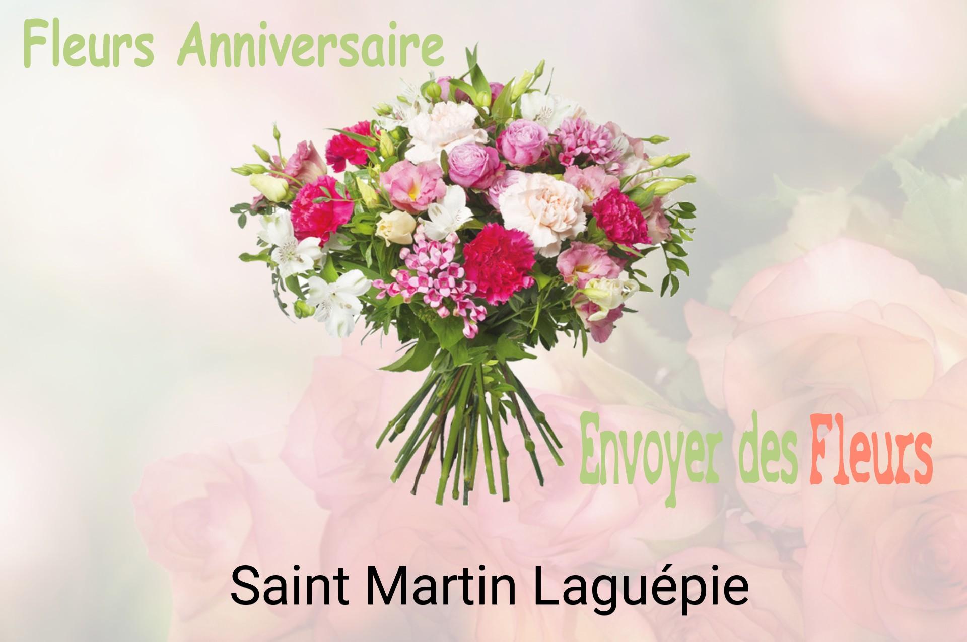 Bouquet de fleurs d’anniversaire livré à Saint-Martin-Laguépie