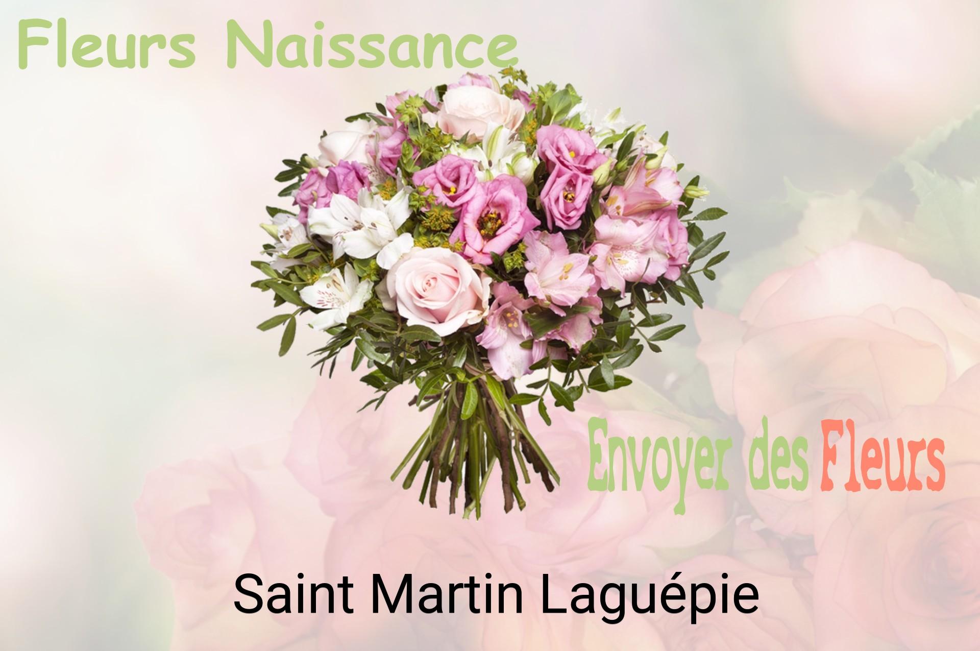 Bouquet de fleurs de naissance livré à Saint-Martin-Laguépie